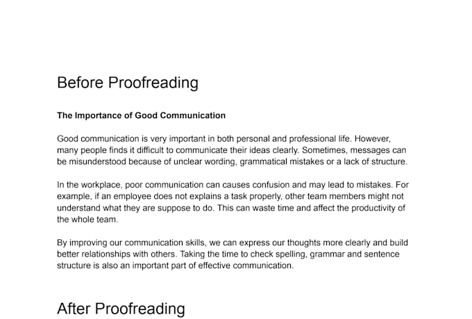 proofread and correct your english document